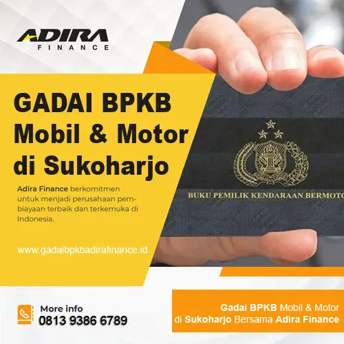 Jasa Gadai BPKB Mobil-Motor Sukoharjo